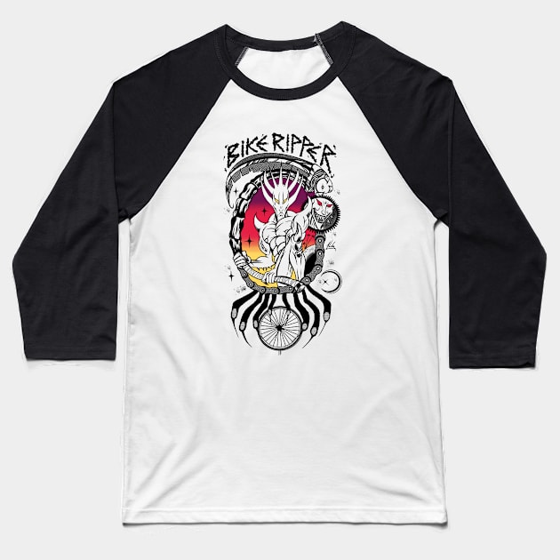 BIKE RPPER Baseball T-Shirt by Jim Pixel Inc